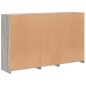 vidaXL Sideboard mit LED-Leuchten Grau Sonoma 162x37x100 cm vidaXL Sideboard mit LED-Leuchten Grau Sonoma 162x37x100 cm