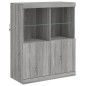 vidaXL Sideboard mit LED-Leuchten Grau Sonoma 202x37x100 cm vidaXL Sideboard mit LED-Leuchten Grau Sonoma 202x37x100 cm