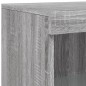 vidaXL Sideboard mit LED-Leuchten Grau Sonoma 181,5x37x100 cm vidaXL Sideboard mit LED-Leuchten Grau Sonoma 181,5x37x100 cm