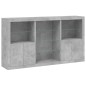 vidaXL Sideboard mit LED-Leuchten Betongrau 181,5x37x100 cm vidaXL Sideboard mit LED-Leuchten Betongrau 181,5x37x100 cm