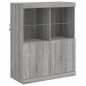 vidaXL Sideboard mit LED-Leuchten Grau Sonoma 283x37x100 cm vidaXL Sideboard mit LED-Leuchten Grau Sonoma 283x37x100 cm