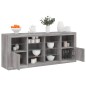 vidaXL Sideboard mit LED-Leuchten Grau Sonoma 163x37x67 cm vidaXL Sideboard mit LED-Leuchten Grau Sonoma 163x37x67 cm