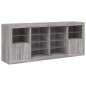 vidaXL Sideboard mit LED-Leuchten Grau Sonoma 163x37x67 cm vidaXL Sideboard mit LED-Leuchten Grau Sonoma 163x37x67 cm