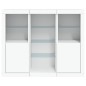 vidaXL Sideboards mit LED-Leuchten 3 Stk. Weiß Holzwerkstoff vidaXL Sideboards mit LED-Leuchten 3 Stk. Weiß Holzwerkstoff