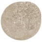 vidaXL Teppich ISTAN Hochflor Glänzend Beige Ø 80 cm vidaXL Teppich ISTAN Hochflor Glänzend Beige Ø 80 cm