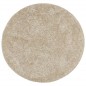 vidaXL Teppich ISTAN Hochflor Glänzend Beige Ø 160 cm vidaXL Teppich ISTAN Hochflor Glänzend Beige Ø 160 cm