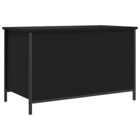 vidaXL Sitzbank mit Stauraum Schwarz 80x42,5x50 cm Holzwerkstoff