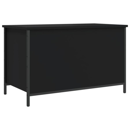 vidaXL Sitzbank mit Stauraum Schwarz 80x42,5x50 cm Holzwerkstoff