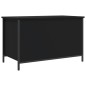 vidaXL Sitzbank mit Stauraum Schwarz 80x42,5x50 cm Holzwerkstoff vidaXL Sitzbank mit Stauraum Schwarz 80x42,5x50 cm Holzwerkstoff
