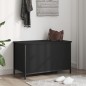 vidaXL Sitzbank mit Stauraum Schwarz 80x42,5x50 cm Holzwerkstoff vidaXL Sitzbank mit Stauraum Schwarz 80x42,5x50 cm Holzwerkstoff