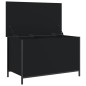 vidaXL Sitzbank mit Stauraum Schwarz 80x42,5x50 cm Holzwerkstoff vidaXL Sitzbank mit Stauraum Schwarz 80x42,5x50 cm Holzwerkstoff