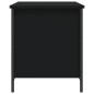 vidaXL Sitzbank mit Stauraum Schwarz 80x42,5x50 cm Holzwerkstoff vidaXL Sitzbank mit Stauraum Schwarz 80x42,5x50 cm Holzwerkstoff