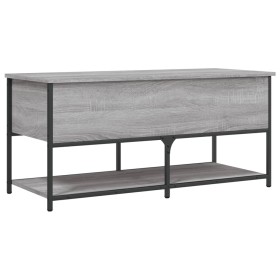 vidaXL Sitzbank mit Stauraum Grau Sonoma 100x42,5x47 cm Holzwerkstoff