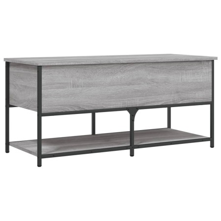 vidaXL Sitzbank mit Stauraum Grau Sonoma 100x42,5x47 cm Holzwerkstoff