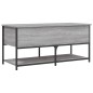 vidaXL Sitzbank mit Stauraum Grau Sonoma 100x42,5x47 cm Holzwerkstoff vidaXL Sitzbank mit Stauraum Grau Sonoma 100x42,5x47 cm Holzwerkstoff