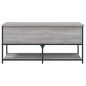 vidaXL Sitzbank mit Stauraum Grau Sonoma 100x42,5x47 cm Holzwerkstoff vidaXL Sitzbank mit Stauraum Grau Sonoma 100x42,5x47 cm Holzwerkstoff