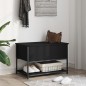 vidaXL Sitzbank mit Stauraum Schwarz 70x42,5x47 cm Holzwerkstoff vidaXL Sitzbank mit Stauraum Schwarz 70x42,5x47 cm Holzwerkstoff