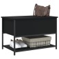 vidaXL Sitzbank mit Stauraum Schwarz 70x42,5x47 cm Holzwerkstoff vidaXL Sitzbank mit Stauraum Schwarz 70x42,5x47 cm Holzwerkstoff