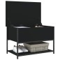 vidaXL Sitzbank mit Stauraum Schwarz 70x42,5x47 cm Holzwerkstoff vidaXL Sitzbank mit Stauraum Schwarz 70x42,5x47 cm Holzwerkstoff