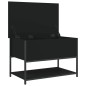 vidaXL Sitzbank mit Stauraum Schwarz 70x42,5x47 cm Holzwerkstoff vidaXL Sitzbank mit Stauraum Schwarz 70x42,5x47 cm Holzwerkstoff