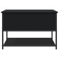 vidaXL Sitzbank mit Stauraum Schwarz 70x42,5x47 cm Holzwerkstoff vidaXL Sitzbank mit Stauraum Schwarz 70x42,5x47 cm Holzwerkstoff