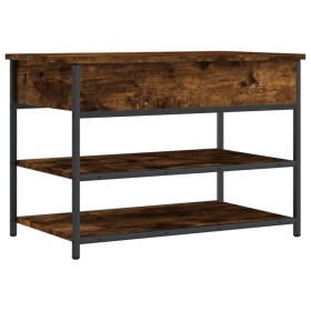 vidaXL Schuhbank Räuchereiche 70x42,5x50 cm Holzwerkstoff