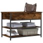 vidaXL Schuhbank Räuchereiche 70x42,5x50 cm Holzwerkstoff vidaXL Schuhbank Räuchereiche 70x42,5x50 cm Holzwerkstoff