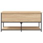 vidaXL Sitzbank mit Stauraum Sonoma-Eiche 100x42,5x47 cm Holzwerkstoff vidaXL Sitzbank mit Stauraum Sonoma-Eiche 100x42,5x47 cm Holzwerkstoff