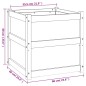 vidaXL Pflanzkübel Wachsbraun 60x60x60 cm Massivholz Kiefer vidaXL Pflanzkübel Wachsbraun 60x60x60 cm Massivholz Kiefer