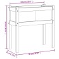 vidaXL Pflanzkübel mit Beinen Wachsbraun 70x31x70 cm Massivholz Kiefer vidaXL Pflanzkübel mit Beinen Wachsbraun 70x31x70 cm Massivholz Kiefer