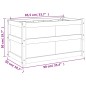 vidaXL Pflanzkübel Wachsbraun 90x50x50 cm Massivholz Kiefer vidaXL Pflanzkübel Wachsbraun 90x50x50 cm Massivholz Kiefer