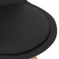vidaXL Esszimmerstühle 4 Stk. Schwarz PP und Massivholz Buche vidaXL Esszimmerstühle 4 Stk. Schwarz PP und Massivholz Buche