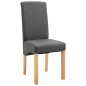 vidaXL Esszimmerstühle 2 Stk. Grau Stoff vidaXL Esszimmerstühle 2 Stk. Grau Stoff