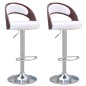 vidaXL Barhocker 2 Stk. mit Bugholz Kunstleder vidaXL Barhocker 2 Stk. mit Bugholz Kunstleder