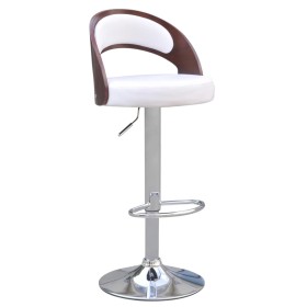 vidaXL Barhocker 2 Stk. mit Bugholz Kunstleder
