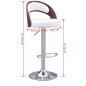vidaXL Barhocker 2 Stk. mit Bugholz Kunstleder vidaXL Barhocker 2 Stk. mit Bugholz Kunstleder