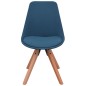 vidaXL Esszimmerstühle 4 Stk. Blau Stoff vidaXL Esszimmerstühle 4 Stk. Blau Stoff