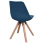 vidaXL Esszimmerstühle 4 Stk. Blau Stoff vidaXL Esszimmerstühle 4 Stk. Blau Stoff