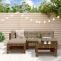 vidaXL 5-tlg. Garten-Lounge-Set Honigbraun Massivholz Kiefer vidaXL 5-tlg. Garten-Lounge-Set Honigbraun Massivholz Kiefer