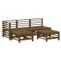 vidaXL 5-tlg. Garten-Lounge-Set Honigbraun Massivholz Kiefer vidaXL 5-tlg. Garten-Lounge-Set Honigbraun Massivholz Kiefer