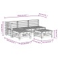 vidaXL 5-tlg. Garten-Lounge-Set Honigbraun Massivholz Kiefer vidaXL 5-tlg. Garten-Lounge-Set Honigbraun Massivholz Kiefer