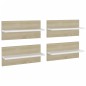 vidaXL Wandregale 4 Stk. Weiß und Sonoma-Eiche 40x11,5x18 cm vidaXL Wandregale 4 Stk. Weiß und Sonoma-Eiche 40x11,5x18 cm