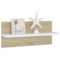 vidaXL Wandregale 4 Stk. Weiß und Sonoma-Eiche 40x11,5x18 cm vidaXL Wandregale 4 Stk. Weiß und Sonoma-Eiche 40x11,5x18 cm