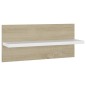 vidaXL Wandregale 4 Stk. Weiß und Sonoma-Eiche 40x11,5x18 cm vidaXL Wandregale 4 Stk. Weiß und Sonoma-Eiche 40x11,5x18 cm