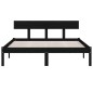 vidaXL Massivholzbett Schwarz Kiefer 140x190 cm vidaXL Massivholzbett Schwarz Kiefer 140x190 cm