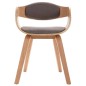 vidaXL Esszimmerstühle 2 Stk. Bugholz und Taupe Stoff vidaXL Esszimmerstühle 2 Stk. Bugholz und Taupe Stoff