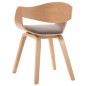vidaXL Esszimmerstühle 2 Stk. Bugholz und Taupe Stoff vidaXL Esszimmerstühle 2 Stk. Bugholz und Taupe Stoff