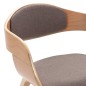 vidaXL Esszimmerstühle 2 Stk. Bugholz und Taupe Stoff vidaXL Esszimmerstühle 2 Stk. Bugholz und Taupe Stoff