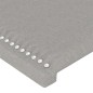 vidaXL Bettgestell mit Kopfteil Hellgrau 80x200 cm Stoff vidaXL Bettgestell mit Kopfteil Hellgrau 80x200 cm Stoff