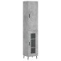Highboard Betongrau 34,5x34x180 cm Holzwerkstoff Highboard Betongrau 34,5x34x180 cm Holzwerkstoff